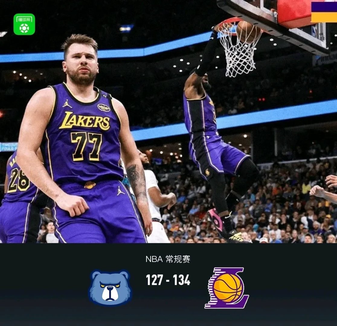 灰熊不敌湖人，詹皇狂砍42分